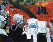 Paul Gauguin the vision after the sermon USA oil painting artist
